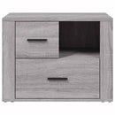 vidaXL szürke sonoma színű szerelt fa éjjeliszekrény 60 x 36 x 45 cm