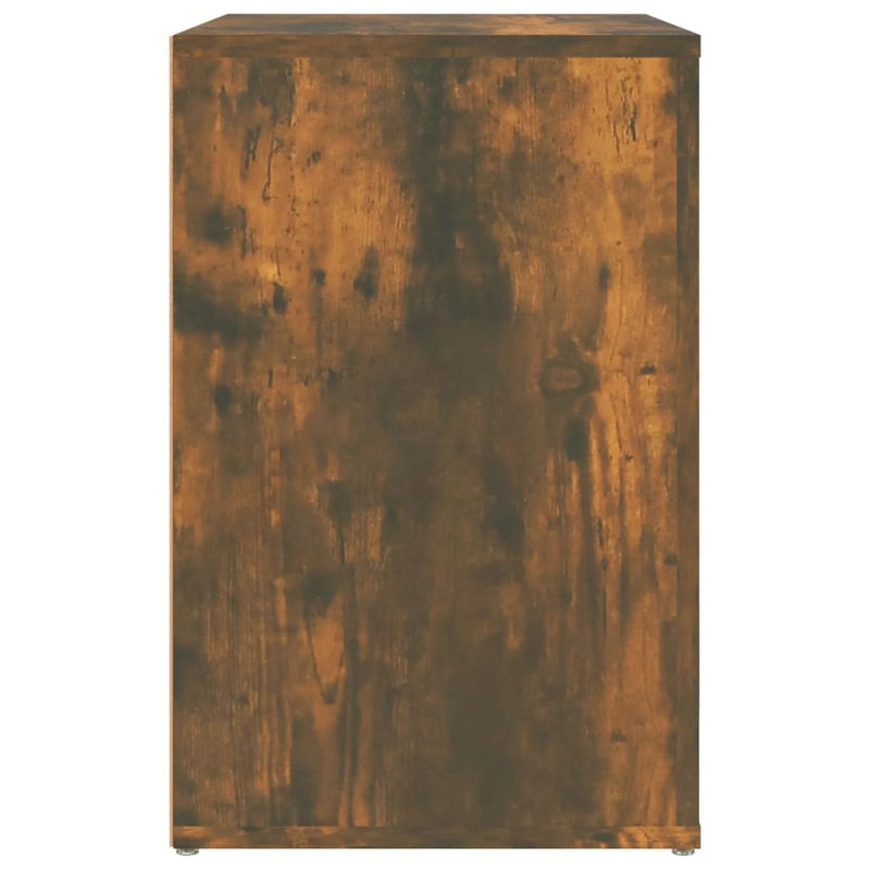 vidaXL füstös tölgy színű szerelt fa cipősszekrény 130x35x54 cm