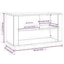 vidaXL barna tölgy színű szerelt fa cipősszekrény 80x35x45 cm