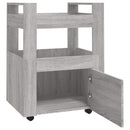 vidaXL szürke sonoma szerelt fa zsúrkocsi 60 x 45 x 80 cm
