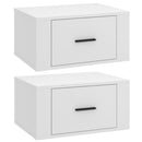 vidaXL 2 db fehér falra szerelhető éjjeliszekrény 50 x 36 x 25 cm