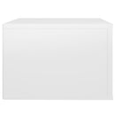 vidaXL 2 db magasfényű fehér fali éjjeliszekrény 50x36x25 cm