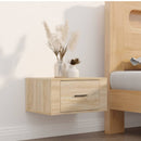 vidaXL 2 db sonoma tölgy falra szerelhető éjjeliszekrény 50x36x25 cm