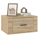 vidaXL 2 db sonoma tölgy falra szerelhető éjjeliszekrény 50x36x25 cm