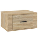 vidaXL 2 db sonoma tölgy falra szerelhető éjjeliszekrény 50x36x25 cm