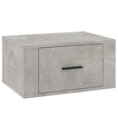 vidaXL betonszürke falra szerelhető éjjeliszekrény 50 x 36 x 25 cm