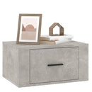 vidaXL betonszürke falra szerelhető éjjeliszekrény 50 x 36 x 25 cm