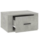 vidaXL betonszürke falra szerelhető éjjeliszekrény 50 x 36 x 25 cm