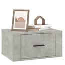 vidaXL 2 db betonszürke falra szerelhető éjjeliszekrény 50x36x25 cm