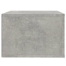 vidaXL 2 db betonszürke falra szerelhető éjjeliszekrény 50x36x25 cm