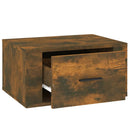 vidaXL 2db füstös tölgy színű fali éjjeliszekrény 50 x 36 x 25 cm