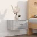 vidaXL 2 db szürke sonoma falra szerelhető éjjeliszekrény 50x36x25 cm