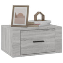 vidaXL 2 db szürke sonoma falra szerelhető éjjeliszekrény 50x36x25 cm