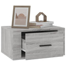 vidaXL 2 db szürke sonoma falra szerelhető éjjeliszekrény 50x36x25 cm
