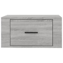 vidaXL 2 db szürke sonoma falra szerelhető éjjeliszekrény 50x36x25 cm