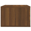 vidaXL 2 db barna tölgy színű fali éjjeliszekrény 50 x 36 x 25 cm