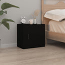 vidaXL 2 db fekete falra szerelhető éjjeliszekrény 50 x 30 x 47 cm