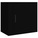 vidaXL 2 db fekete falra szerelhető éjjeliszekrény 50 x 30 x 47 cm