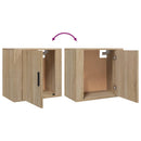 vidaXL 2 db sonoma tölgy falra szerelhető éjjeliszekrény 50x30x47 cm