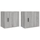 vidaXL 2 db szürke sonoma falra szerelhető éjjeliszekrény 50x30x47 cm