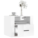 vidaXL 2 db magasfényű fehér fali éjjeliszekrény 50x36x40 cm