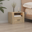 vidaXL 2 db sonoma tölgy falra szerelhető éjjeliszekrény 50x36x40 cm