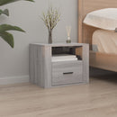 vidaXL 2 db szürke sonoma falra szerelhető éjjeliszekrény 50x36x40 cm