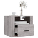 vidaXL 2 db szürke sonoma falra szerelhető éjjeliszekrény 50x36x40 cm