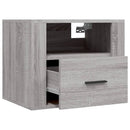 vidaXL 2 db szürke sonoma falra szerelhető éjjeliszekrény 50x36x40 cm