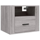 vidaXL 2 db szürke sonoma falra szerelhető éjjeliszekrény 50x36x40 cm