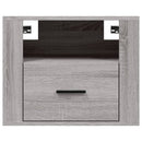 vidaXL 2 db szürke sonoma falra szerelhető éjjeliszekrény 50x36x40 cm