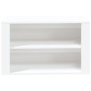 vidaXL fehér szerelt fa cipőtartó 75x35x45 cm