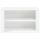 vidaXL magasfényű fehér szerelt fa cipőtartó 75 x 35 x 45 cm