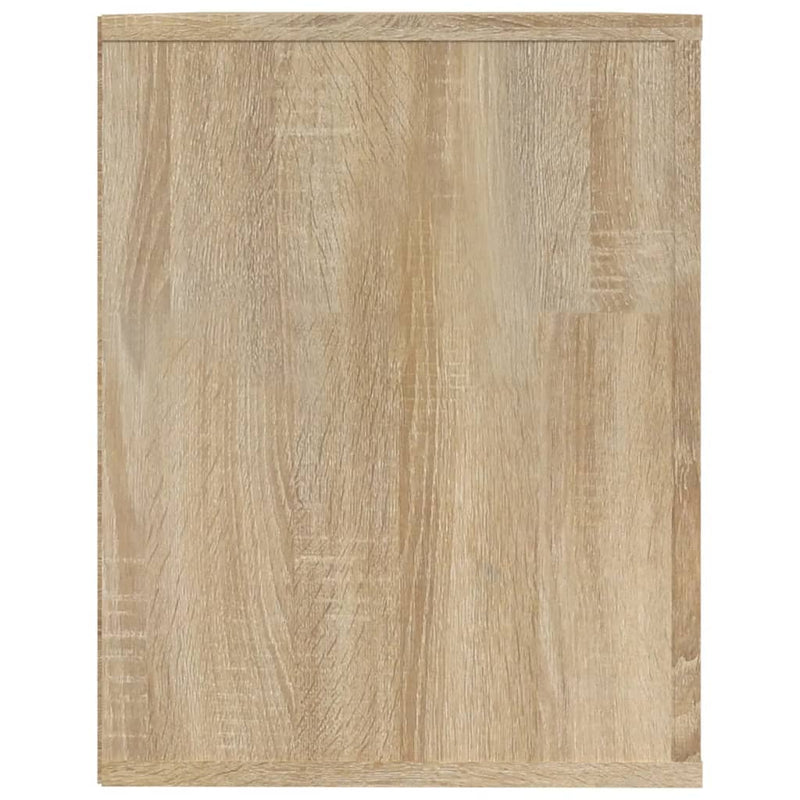 vidaXL sonoma tölgy színű szerelt fa cipőtartó 75x35x45 cm