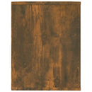 vidaXL füstös tölgy színű szerelt fa cipőtartó 75x35x45 cm