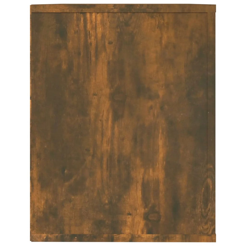 vidaXL füstös tölgy színű szerelt fa cipőtartó 75x35x45 cm