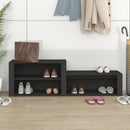 vidaXL fekete szerelt fa cipőszekrény 150 x 35 x 45 cm