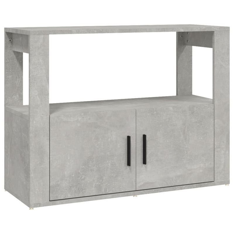 vidaXL betonszürke szerelt fa tálalószekrény 80x30x60 cm