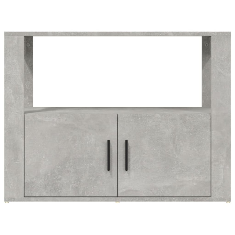 vidaXL betonszürke szerelt fa tálalószekrény 80x30x60 cm