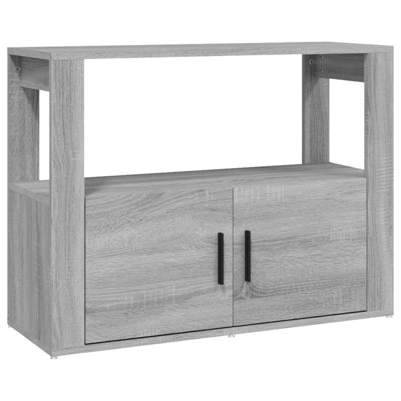 vidaXL szürke sonoma színű szerelt fa tálalószekrény 80x30x60 cm