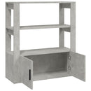 vidaXL betonszürke szerelt fa tálalószekrény 80x30x90 cm