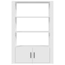 vidaXL fehér szerelt fa tálalószekrény 80x30x119,5 cm