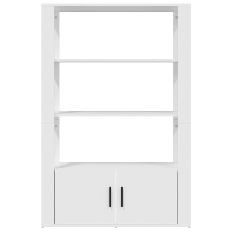 vidaXL fehér szerelt fa tálalószekrény 80x30x119,5 cm