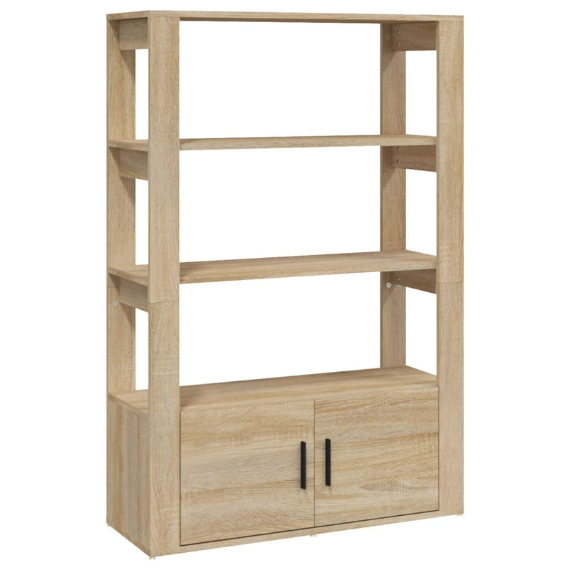 vidaXL sonoma tölgy színű szerelt fa tálalóasztal 80x30x119,5 cm