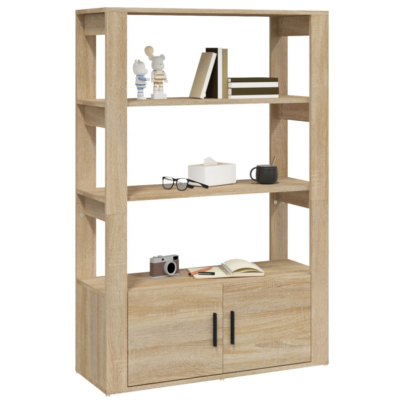 vidaXL sonoma tölgy színű szerelt fa tálalóasztal 80x30x119,5 cm