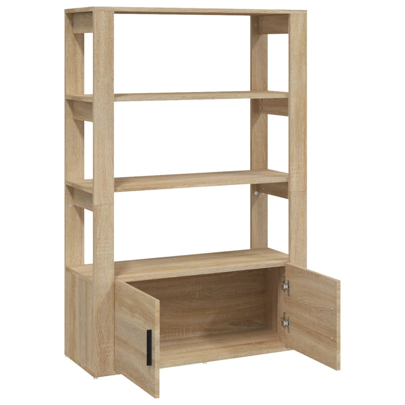 vidaXL sonoma tölgy színű szerelt fa tálalóasztal 80x30x119,5 cm