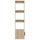 vidaXL sonoma tölgy színű szerelt fa tálalóasztal 80x30x119,5 cm