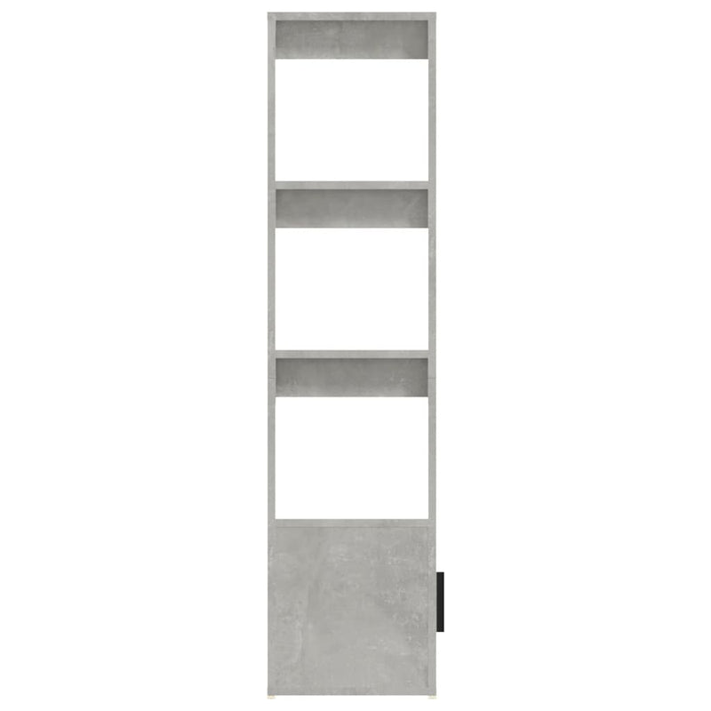 vidaXL betonszürke szerelt fa tálalószekrény 80x30x119,5 cm