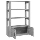 vidaXL szürke sonoma színű szerelt fa tálalószekrény 80x30x119,5 cm