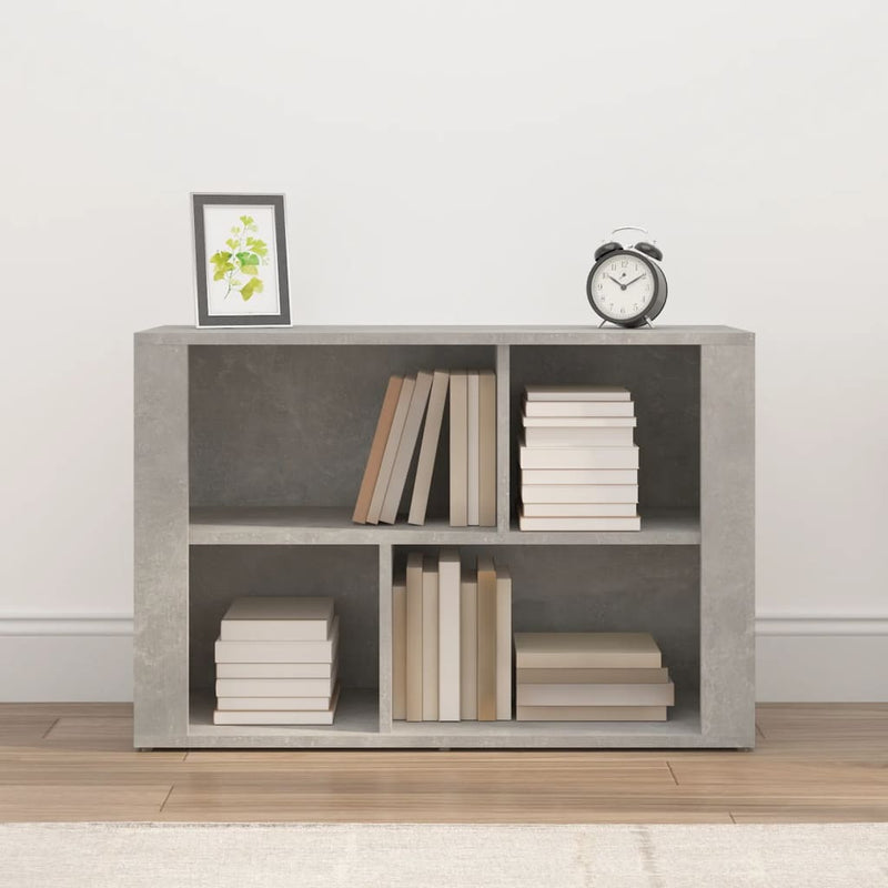 vidaXL betonszürke szerelt fa tálalószekrény 80x30x54 cm